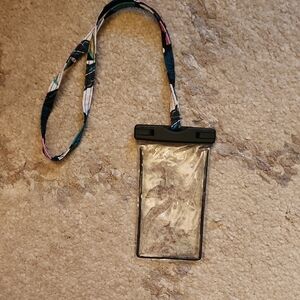 Vera Bradley Black Phone Case with Clear Window